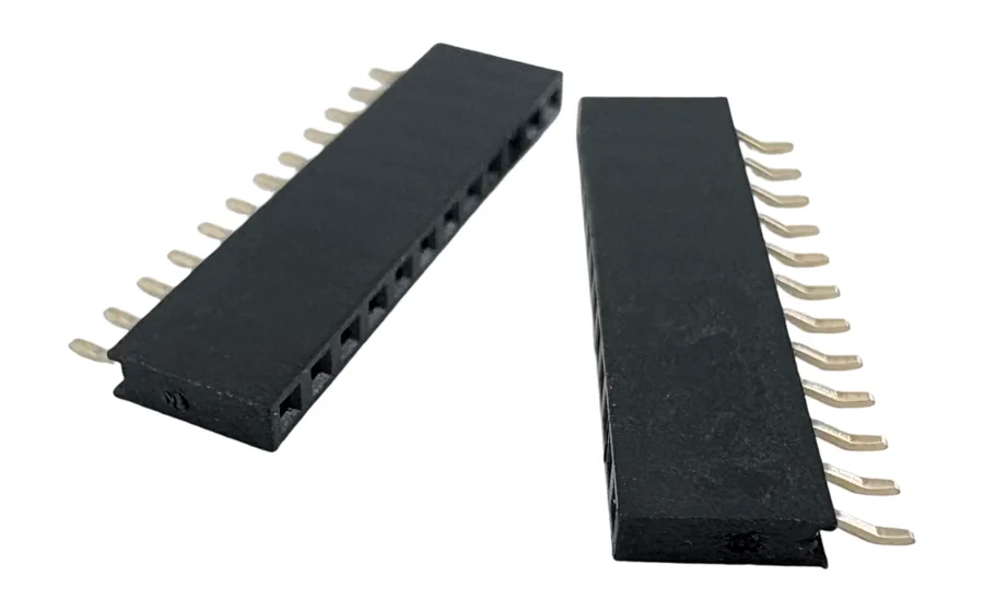 2.54mm Vertical DIP Pin Header Connector, 4 Rows, 4x1P to 4x40P product photo by Kirision