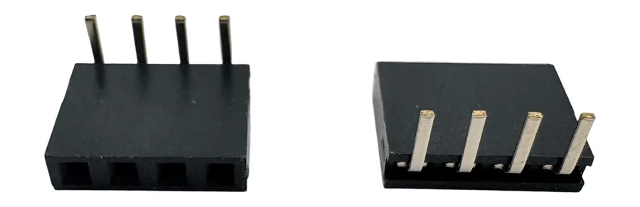 2.54mm Right Angle Female Header Connector, Single Row, 1x2P to 1x40P product photo by Kirision