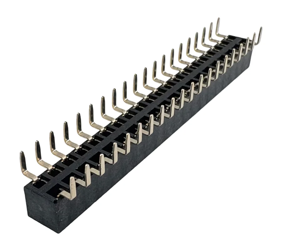 2.54mm Female Header Connector, Dual Row, 2x2P to 2x40P product photo by Kirision