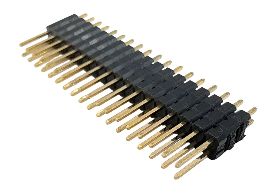 2.54mm Vertical DIP Pin Header Connector, Dual Row, 2x1P to 2x40P product photo by Kirision