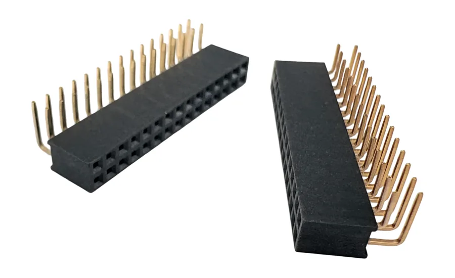 2.00mm Right Angle Female Header Connector, Dual Row, 2x2P to 2x40P product photo by Kirision