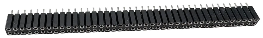 2.54mm Female Header Connector, Dual Row, 2x2P to 2x40P product photo by Kirision