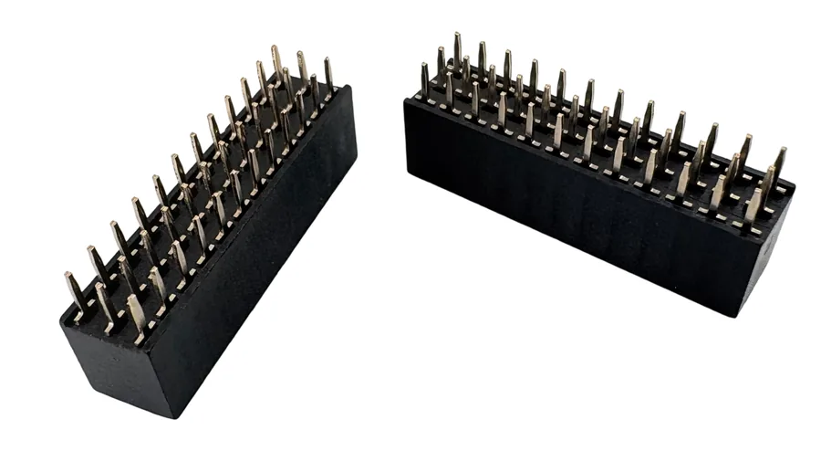 2.54mm Female Header Connector, Triple Row, 3x2P to 3x40P product photo by Kirision