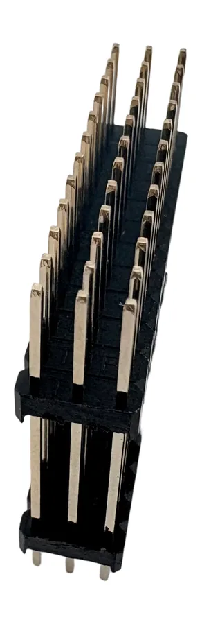 2.00mm Vertical DIP Pin Header Connector, Triple Row, 3x1P to 3x40P product photo by Kirision