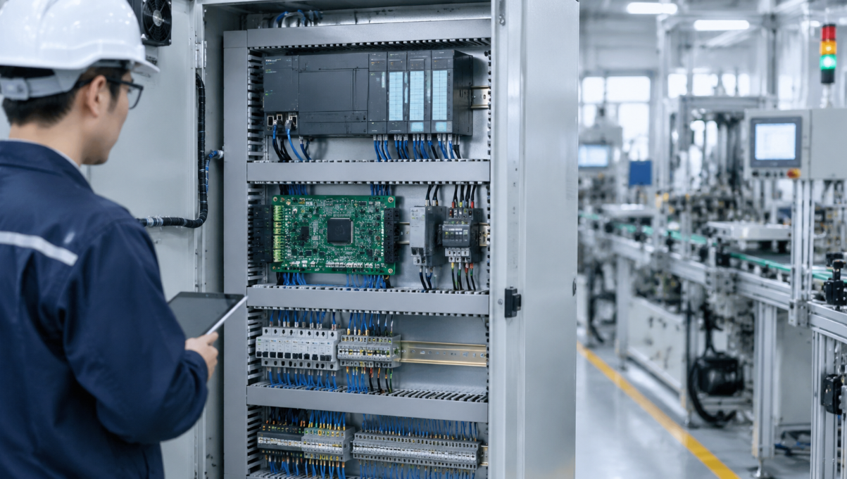 Industrial control and automation equipment with PCB connector applications