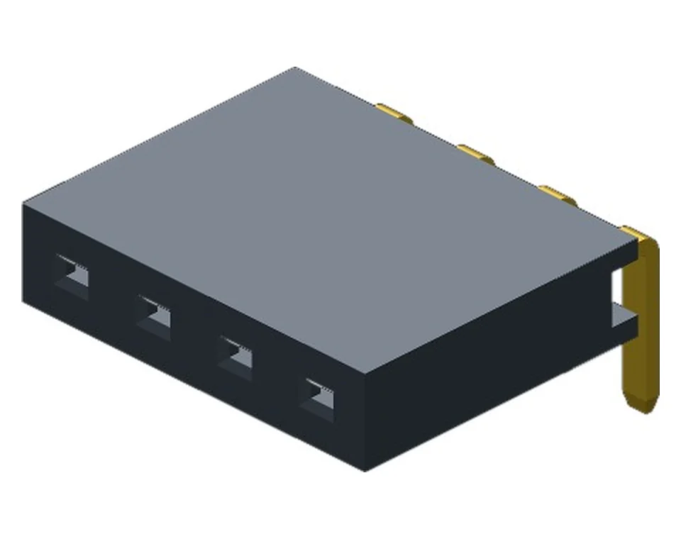 FH2541X5W*GF1SNT 2.54 mm Single Row Right Angle Female Header