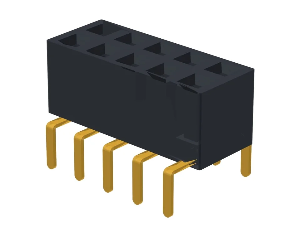 FH2542X5K*GF1SNT 2.54 mm Dual Row Formed-lead Female Header