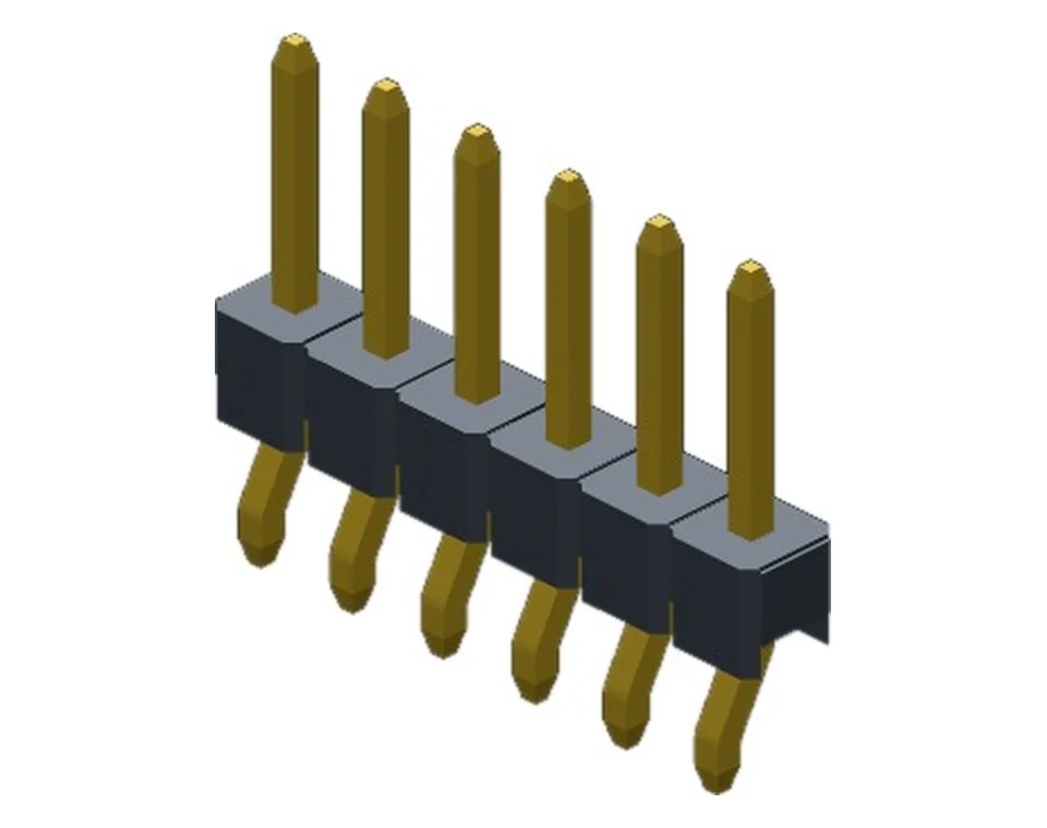 PH2541X40WS*GF1SNT 2.54 mm Single Row SMT Horizontal Pin Header