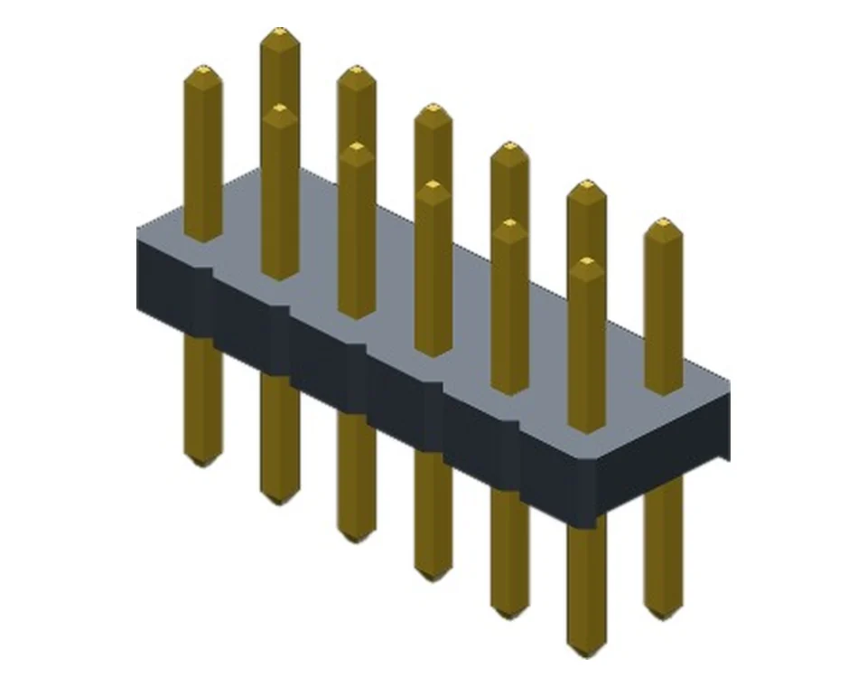 PH2542X40Z dual row 2.54 mm straight DIP pin header