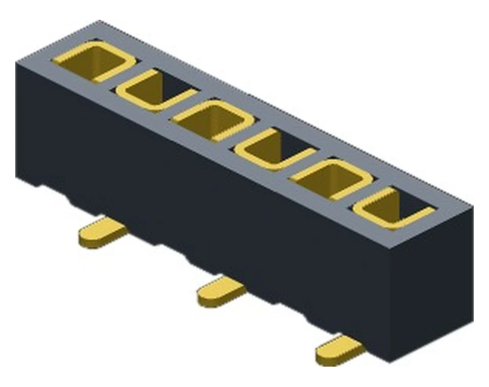 FH2001X5S*GF1SNT 2.0 mm Single Row Vertical SMT Female Header