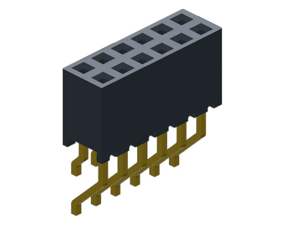 FH2002X5WS*GF1SNT 2.0 mm Dual Row SMT Horizontal Female Header