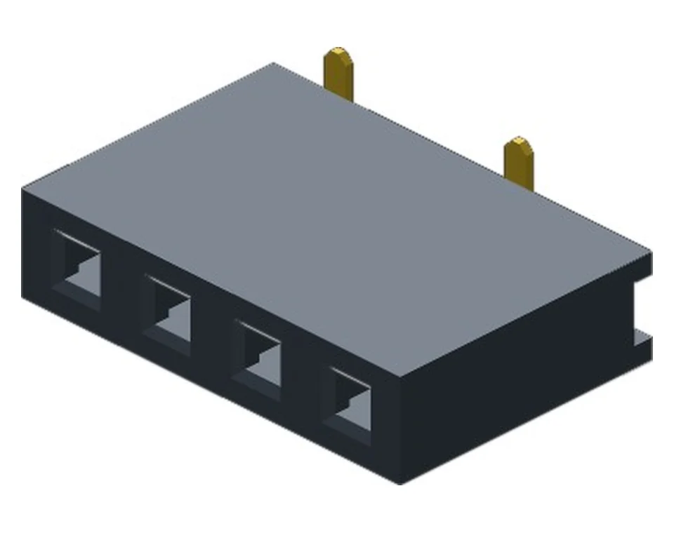 FH2541X8WS*GF1SNT 2.54 mm Single Row SMT Horizontal Female Header