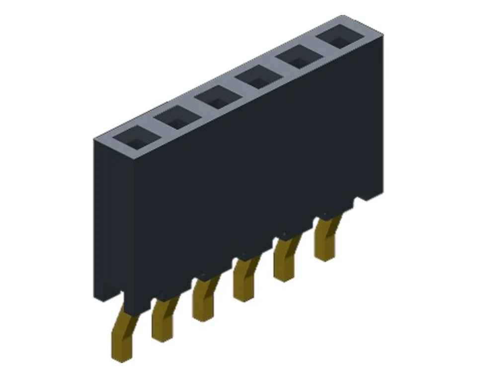 FH2001X8WS*GF1SNT 2.0 mm Single Row SMT Horizontal Female Header