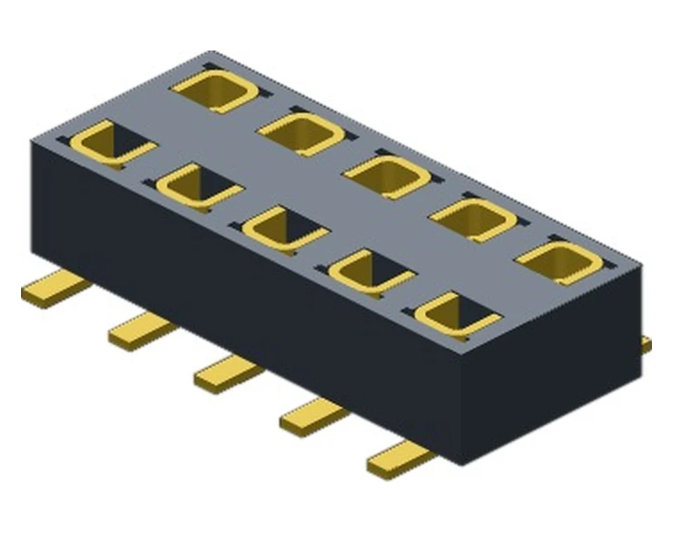 FH2002X10S*GF1SPT 2.0 mm Dual Row Vertical SMT Female Header