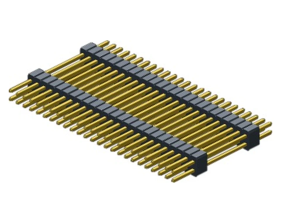 PH1272X50Z*GF2SNT 1.27 mm Dual Row Dual-insulator Straight DIP Pin Header