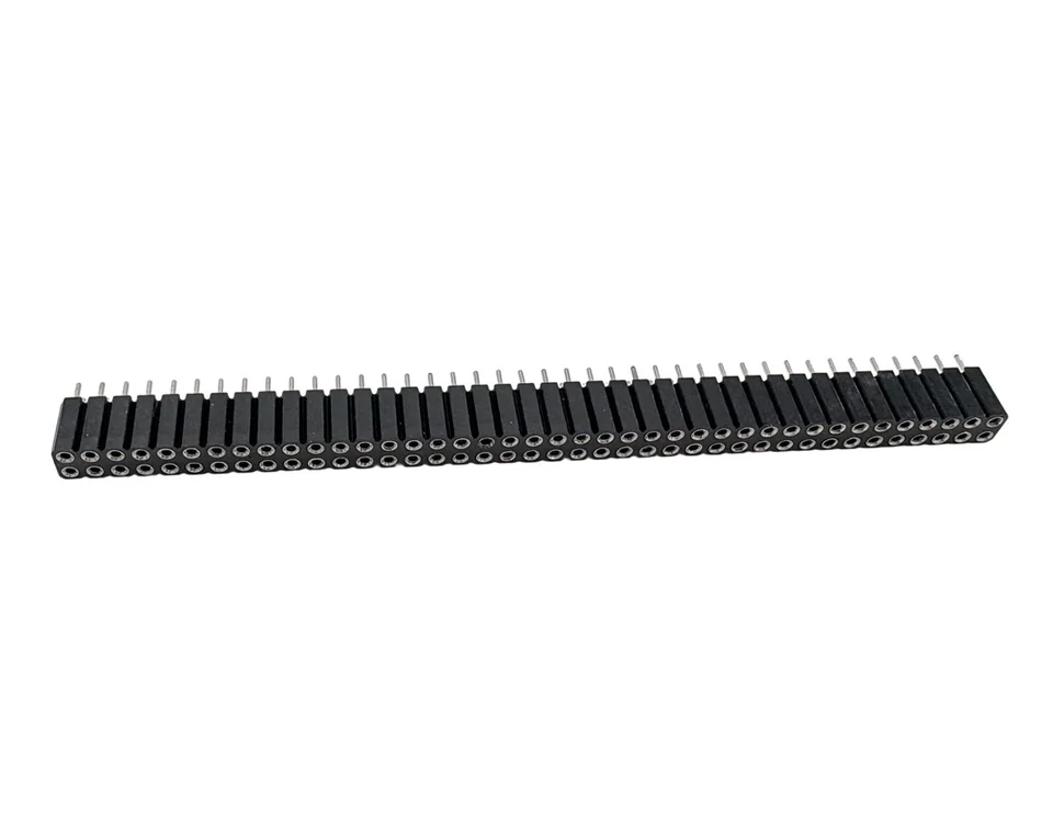 RH2542X10S*GF1SNT 2.54 mm Dual Row Round-contact Round Female Header
