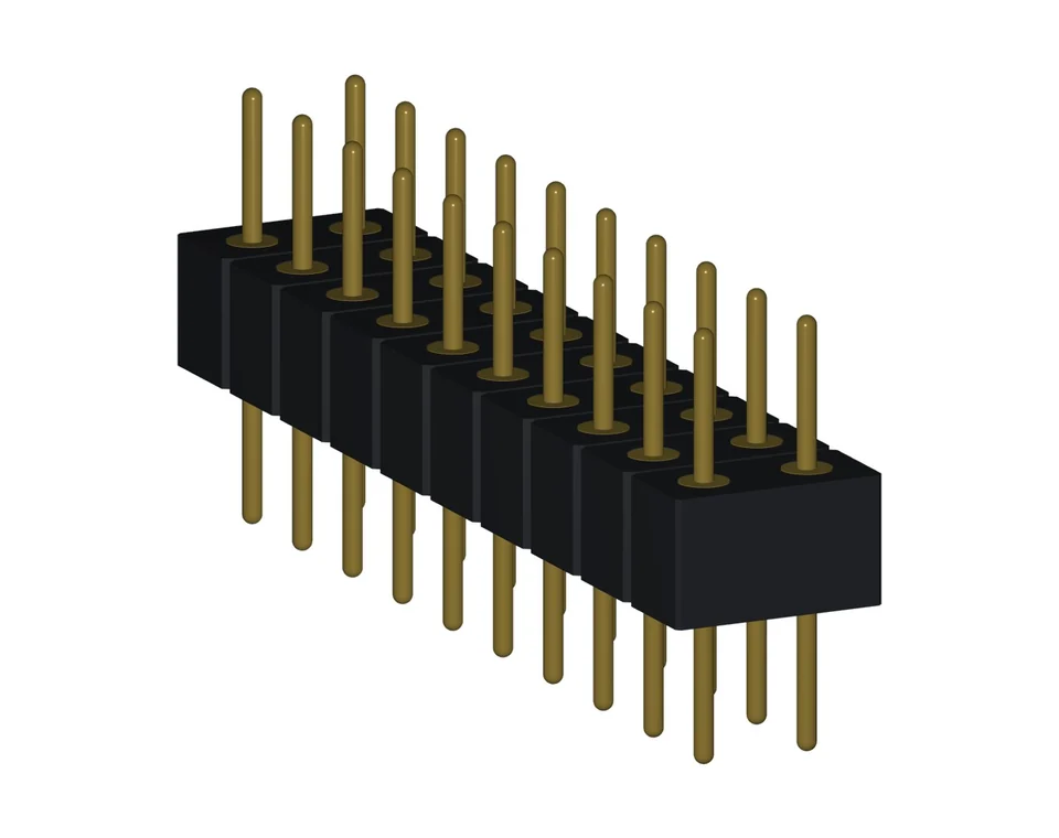 PH2542X10Z3.0GF1SNT 2.54 mm Dual Row Straight DIP Round Pin Header