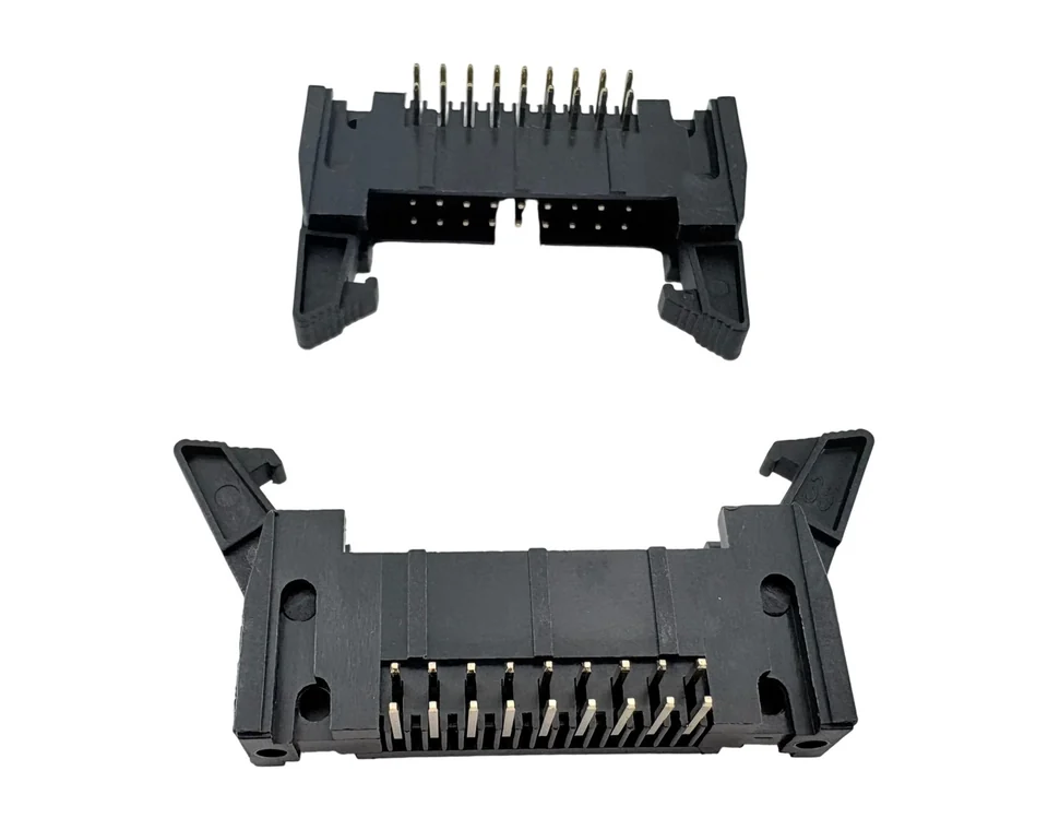 EH2542X*W*GFNT* 2.54 mm Dual Row Double R/A Ejector Header
