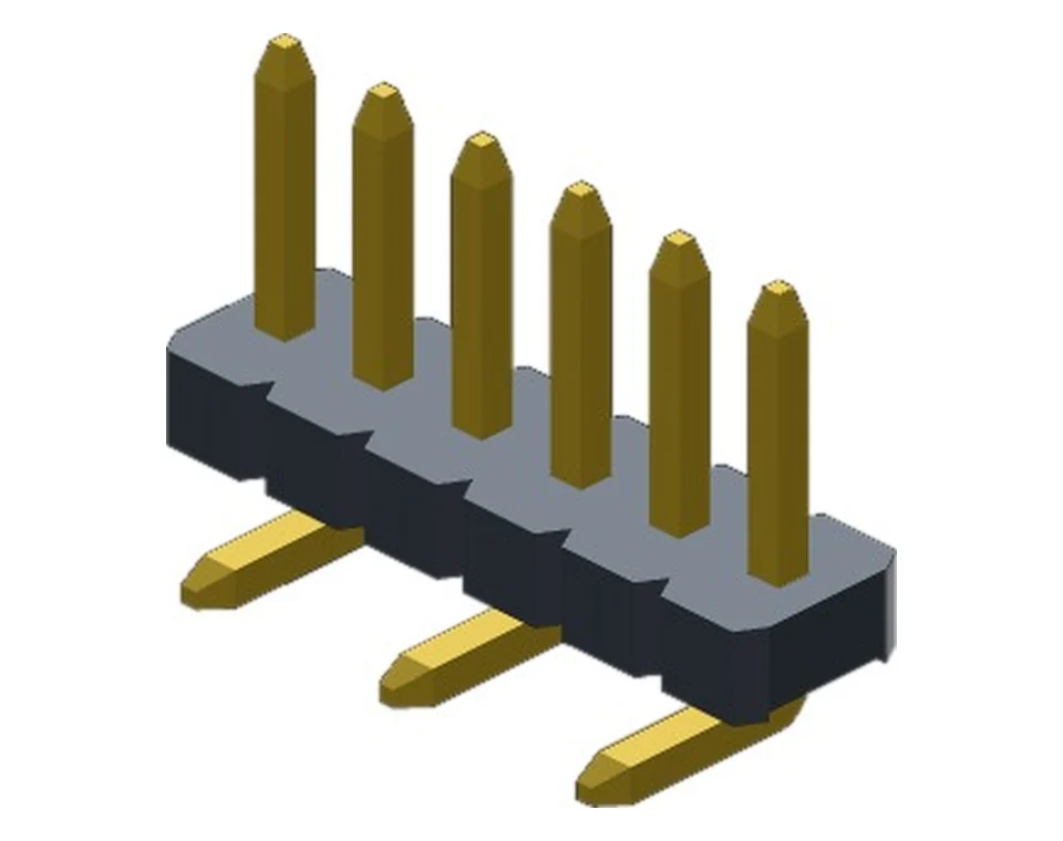 PH1271X10S*GF1SNT 1.27 mm Single Row Vertical SMT Pin Header