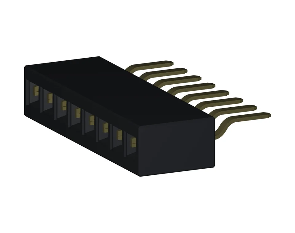 FH1271X8WS*GF1SNT 1.27 mm Single Row SMT Horizontal Female Header