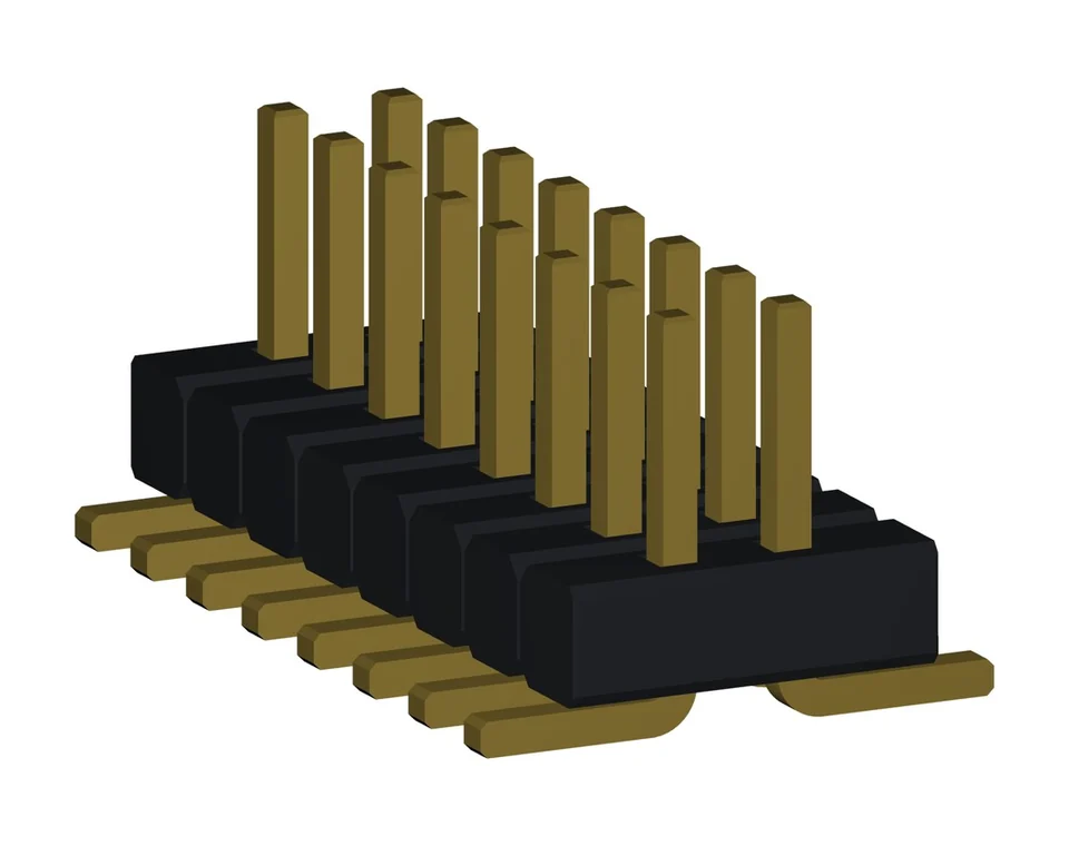 PH1002X50S*GF1SNT 1.0 mm Dual Row Vertical SMT Pin Header