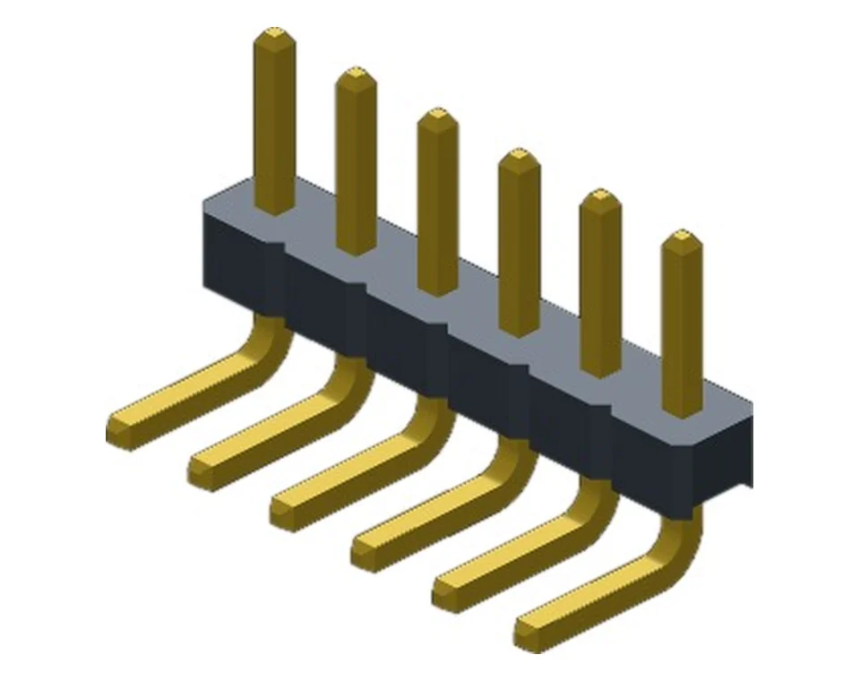 PH2001X10W*GF1SNT 2.0 mm Single Row Right Angle Pin Header