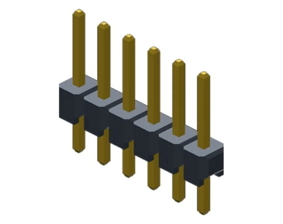 PH2541X5Z single row 2.54 mm straight DIP pin header