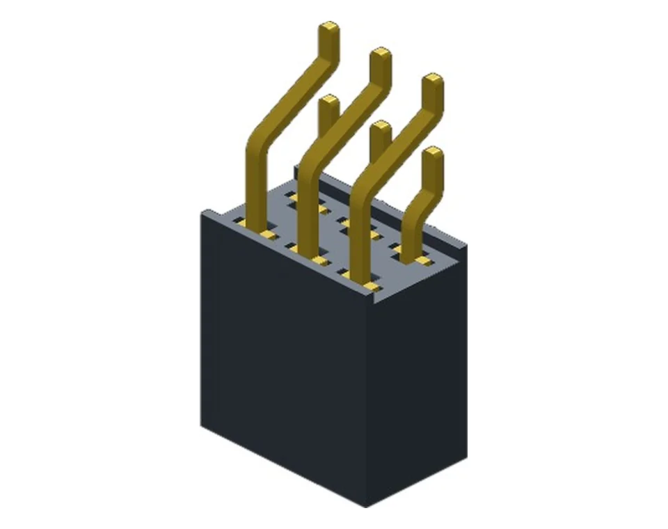 FH2542X8WS*GF1SNT 2.54 mm Dual Row SMT Horizontal Female Header