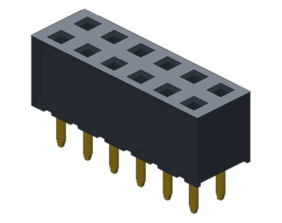FH2002X10Z2.2GF1SNT 2.0 mm Dual Row Straight DIP Female Header