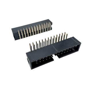 2.54mm Box Header 2x3-2x40 PIN Right Angle (P/N 0076)