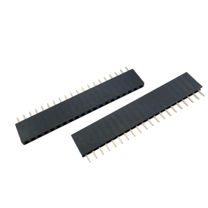 2.54mm Female Header 1x2-1x40 PIN Straight (DIP) (P/N 0126)