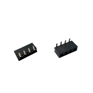 1.27mm Female Header 1x2-1x50 PIN Right Angle (P/N 0131)